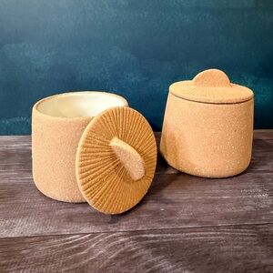 Citrine Spice Jars Set of Two